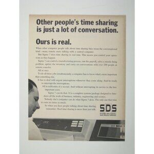 Vintage Scientific Data Systems Sigma 7 Advertisement Print 1960s